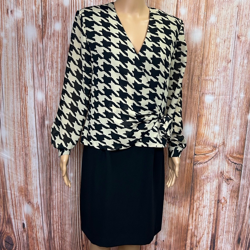 Vintage John‎ Roberts Houndstooth Top Dress